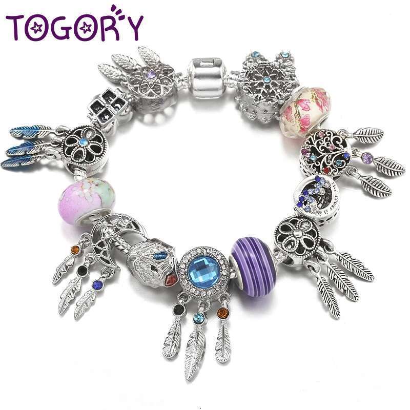 Classics Dreamcatcher Beads Charm Bracelets Fit DIY Brand Chain Bracelets For Women Men Girl Bijoux Pulseras Jewelry Gift