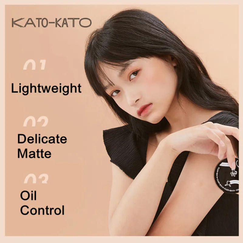 KATO Oil Control Loose Powder Soft Matte Shimmer Setting Finishing Foundation Powder Natural For Lasting Brighten Skin 250319