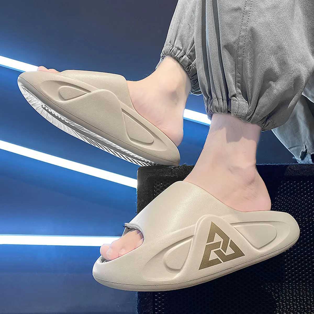 Mens Summer Soft Air Cushio Casual Slippers EVA Extra Thick Sole Sandals Outdoor Shoes Fiable Outgoing Sandals Hbre Y250320