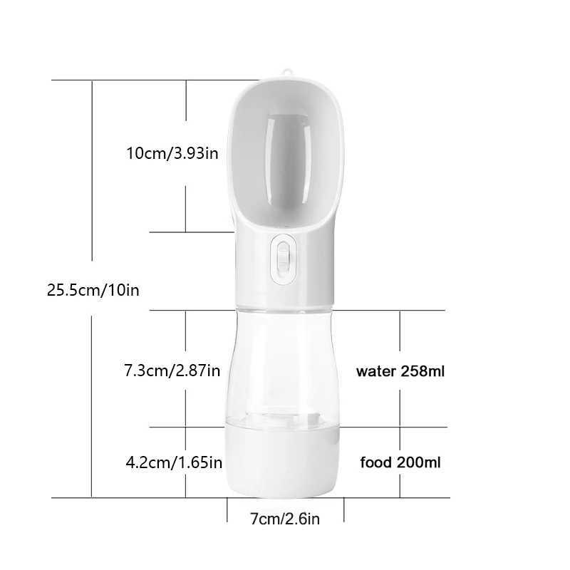 Pet Dog Water Dispenser Bowl Portable Pet Food Bottle Pet Outdoor Travel Beverage Dog Bowl Y250319