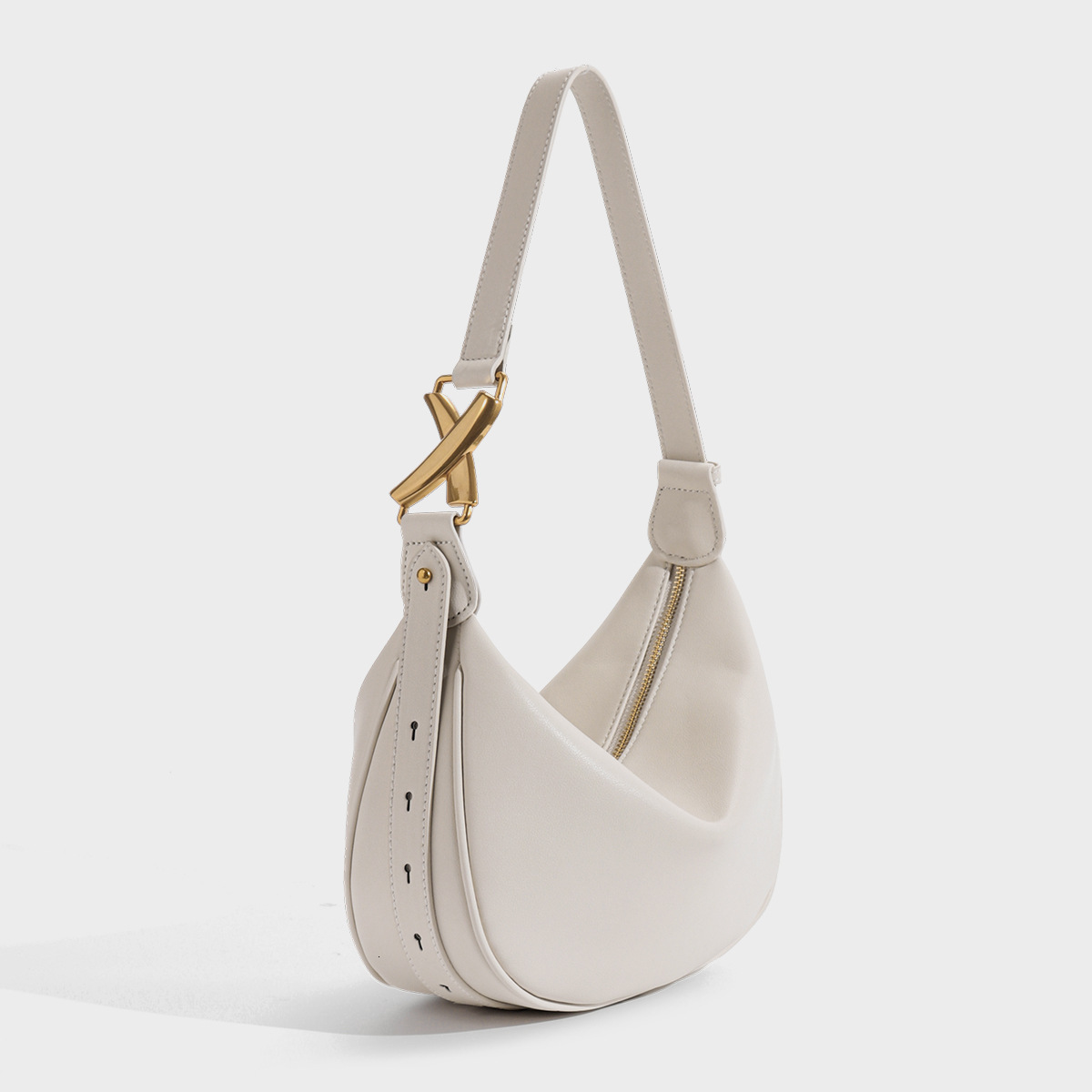 Leather Niche Designer High End Armpit Moon New French Versatile Shoulder Women S Bag Shoulder Bags