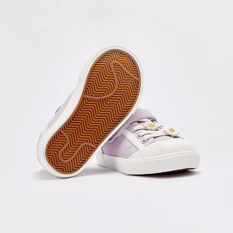 Dave Bella Kids Autumn Girls Shoes Girls Purple Canvas Shoes Indoor Soft Sole Anti Slip Casual Toddler Shoe DB3222554-A 250319