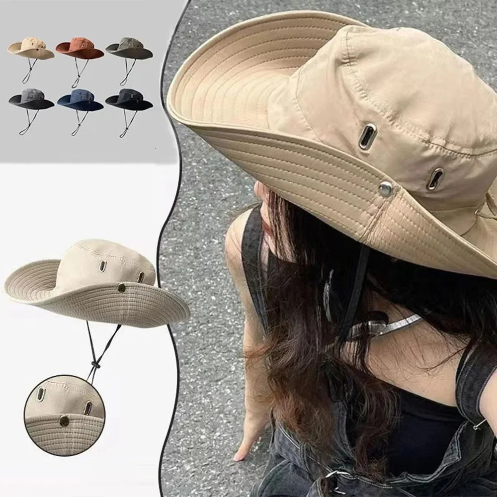 Mens AND WOMENS Waterproof Camping Hats Outdoor Sports Fishing Hats UV Protection Hats Breathable Sun Hat with Neck Flap 250320