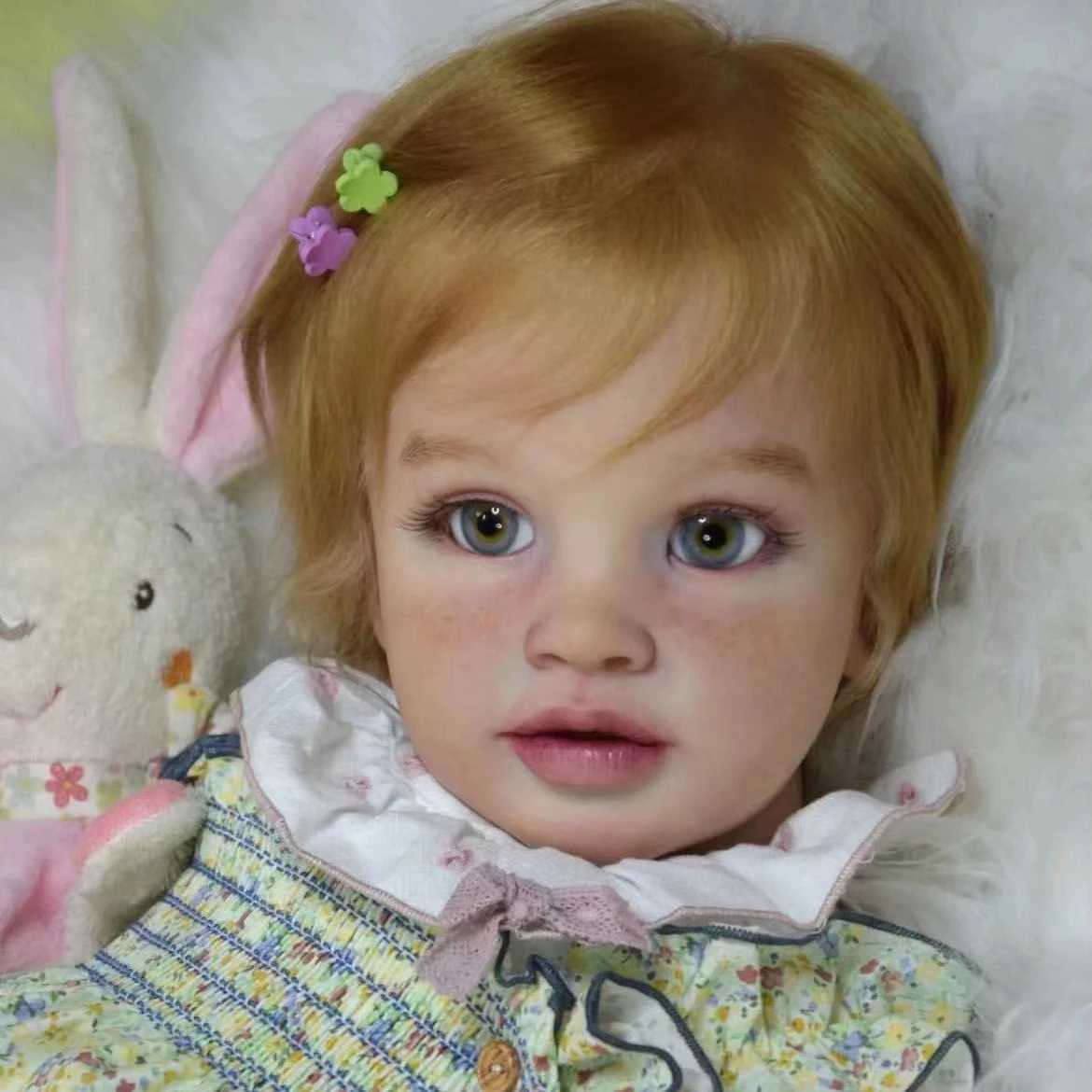 26 inch Giant Baby Reborn Pipa Princess Girl Real Doll Unfinished Doll Part Body and Eyes W250320