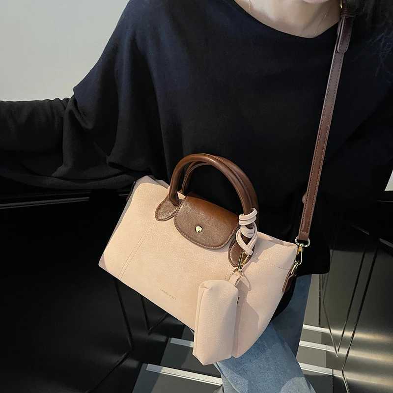 Fashionable retro cross body handbag womens textured bag luxurious solid color party and casual wallet Y250319