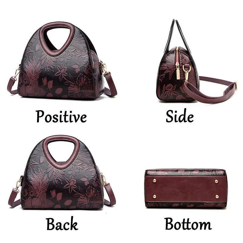 MOTAORA 2025 New Shoulder High Quality Leather Top-Handle Bags Female Vintage National Style Crossbody Bag For Women