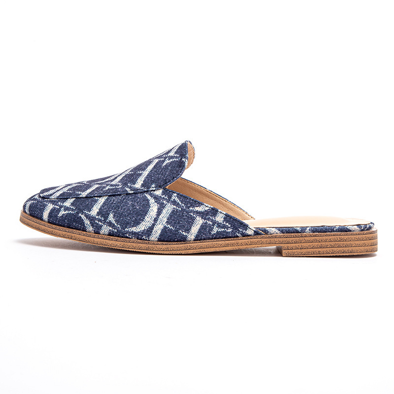 Designer CHCH Letter Printed Women's Fashionable Single Shoes With Simple Design, Versatile Outdoor Slippers, Comfortable