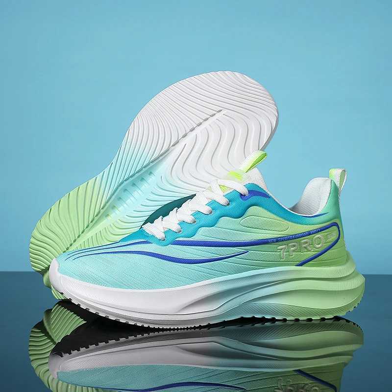 Mens running shoes large size lightweight casual outdoor sports plain weave tennis shoes 2024 fashionable and comfortable lace sports shoesW250320
