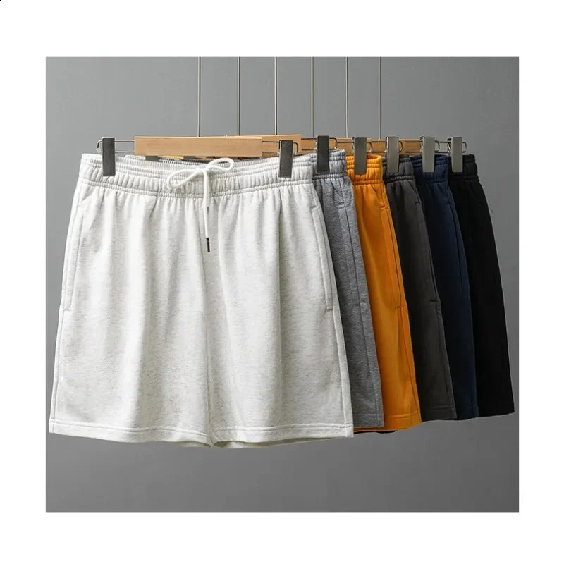 High Quality Cotton Shorts Summer Street Casual Drawstring Loose Mens Fitness Sweatpants 250319