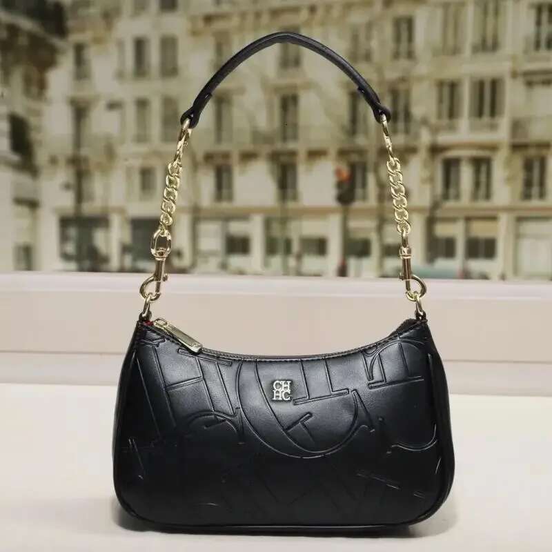 CH Women's Handbag Paron Durable Brand Fashion Large Capacity Bent Moon Simple Shoulder Crossbody Bag