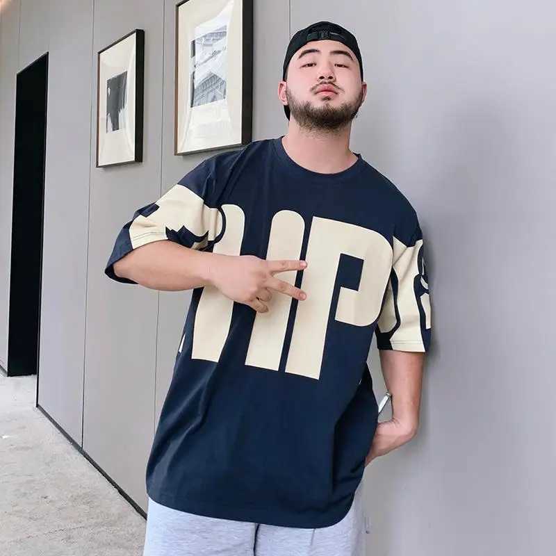 Mens T-shirt loose top pocket oversized printed mens T-shirt O-neck letter cheap clothing and high-quality ordinary 5xl Y2kT250319
