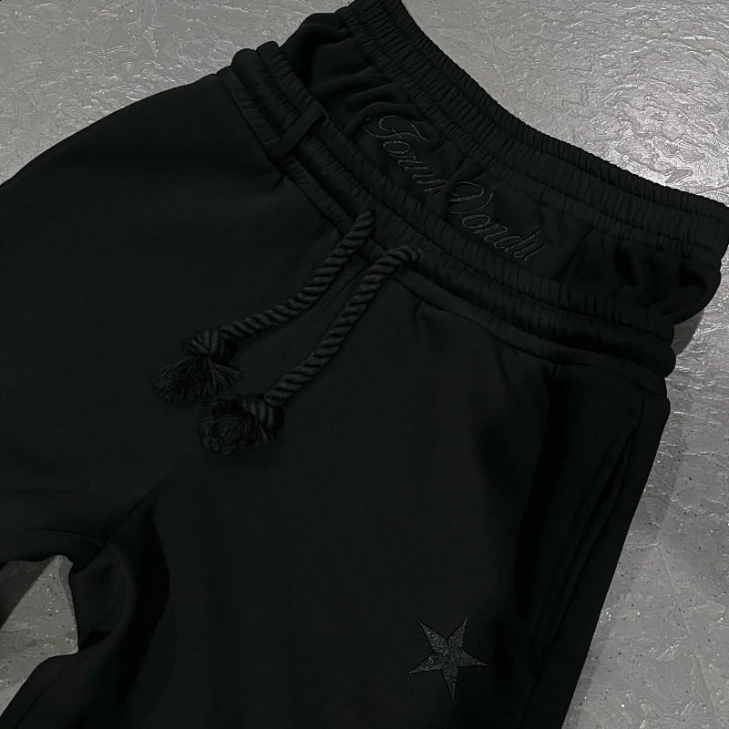 Y2K Men Joggers Gothic Trendy Double Waist Unisex Cotton Sweatpants Hip Hop American Style Retro High Street Casual Track Pants 250319