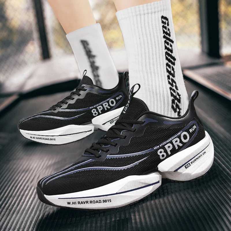 Marathon Carbon Plate Air Cushion Men Sports Running Shoes Breathable Lightweight Wens Cfy Casual Athletic Nonskid Sneakers Y250320