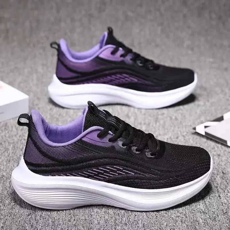 Womens running shoes fashionable sports shoes breathable outdoor gym training womens walking tennis shoesW250320