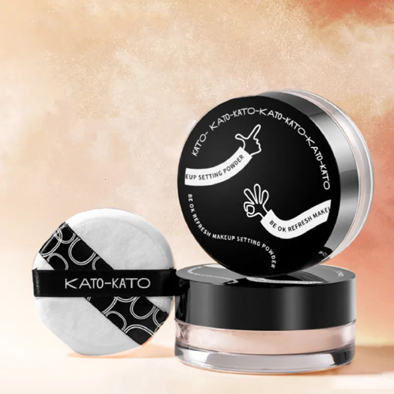 KATO Finishing loose powder oil control concealer soft matte shimmer setting foundation keep makeup fixed powder 250319