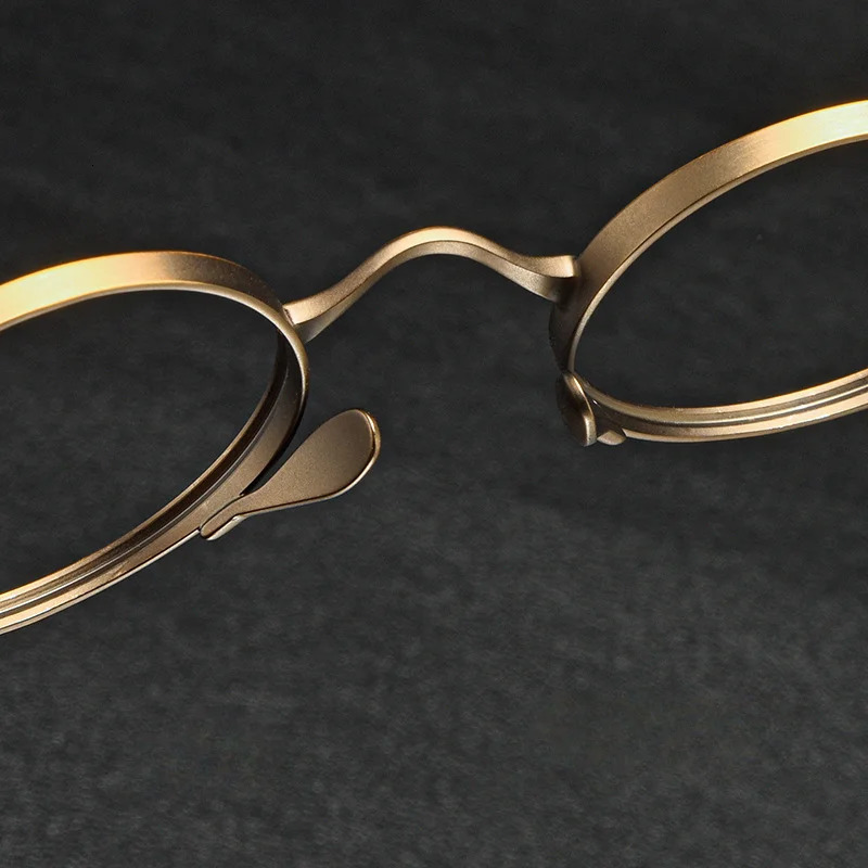 Japanese pure eyeglass frame handmade retro oval round mens eyeglass frame women Myopia reading eyeglass frame 250228
