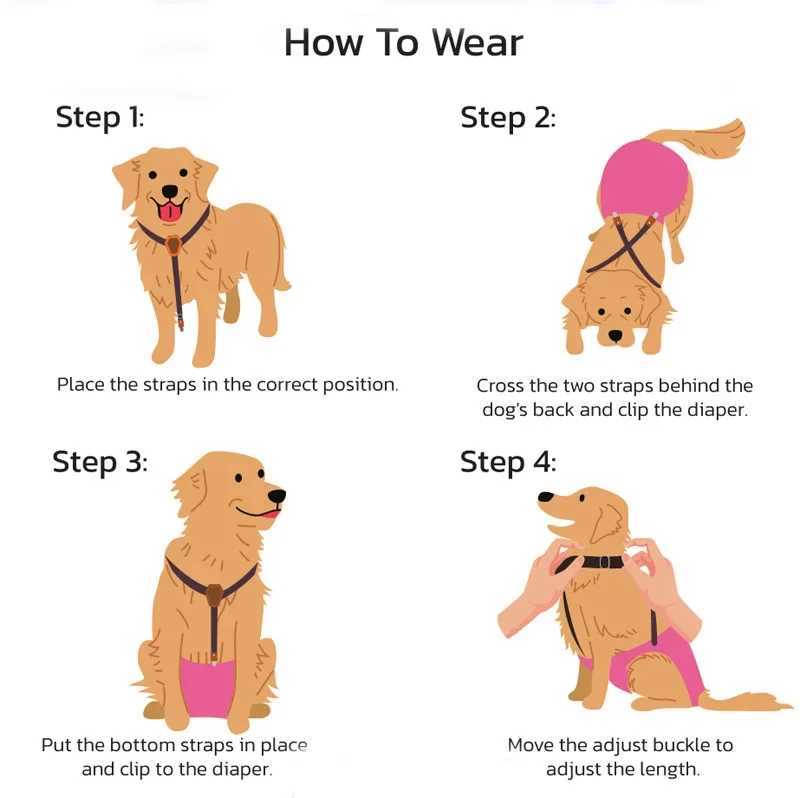3 sizes of dog urine holder hanger dog physiological pants strap clip dog hanger anti fall strap adjustable dog accessories Y250320