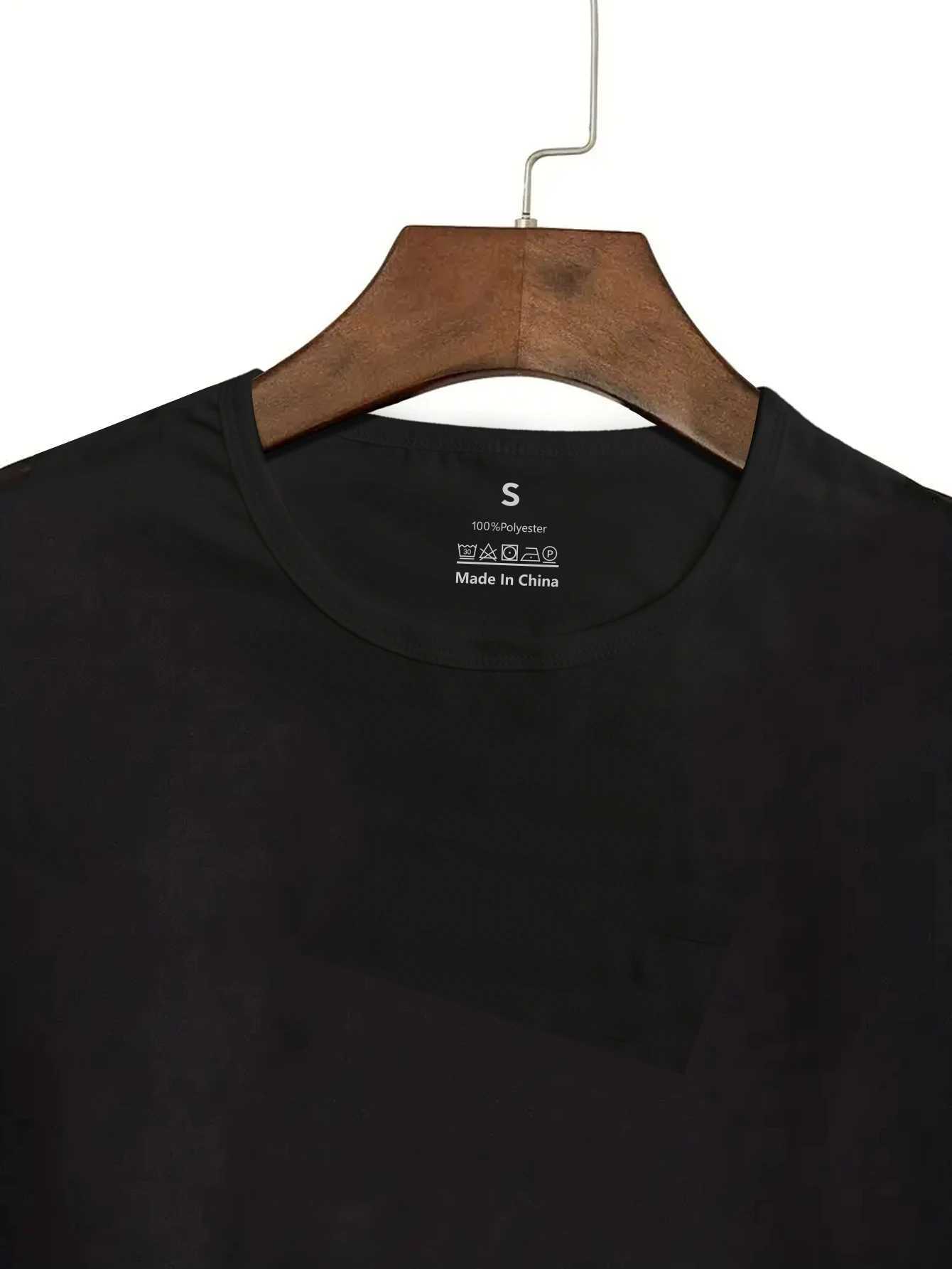 Mysterious masked head like summer mens T-shirt printing comfortable leisure summer round-necked loose short-sleeved elastic sT250319