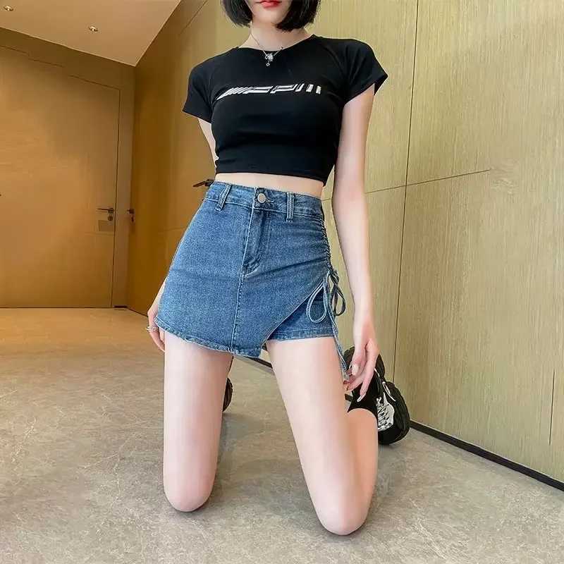 New sexy high waisted slimming tight denim bodysuit suitable for women short petite letter skiing style sensitiveXJ250320