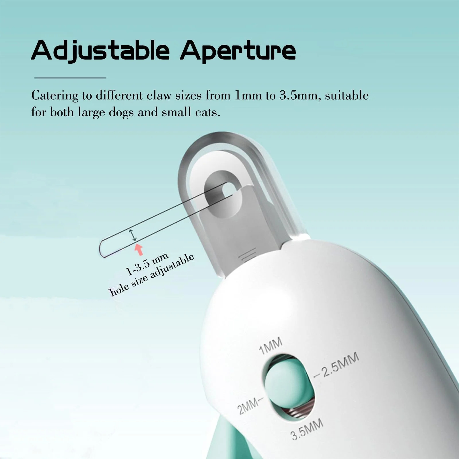 Professional pet nail clipper with adjustable holes cat and dog paw trimmer puppy care beauty tool 250320