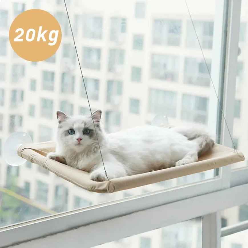 20KG capacity suspended cat hammock with sunroof seat suitable for large cats comfortable climbing frame pet accessories 250312