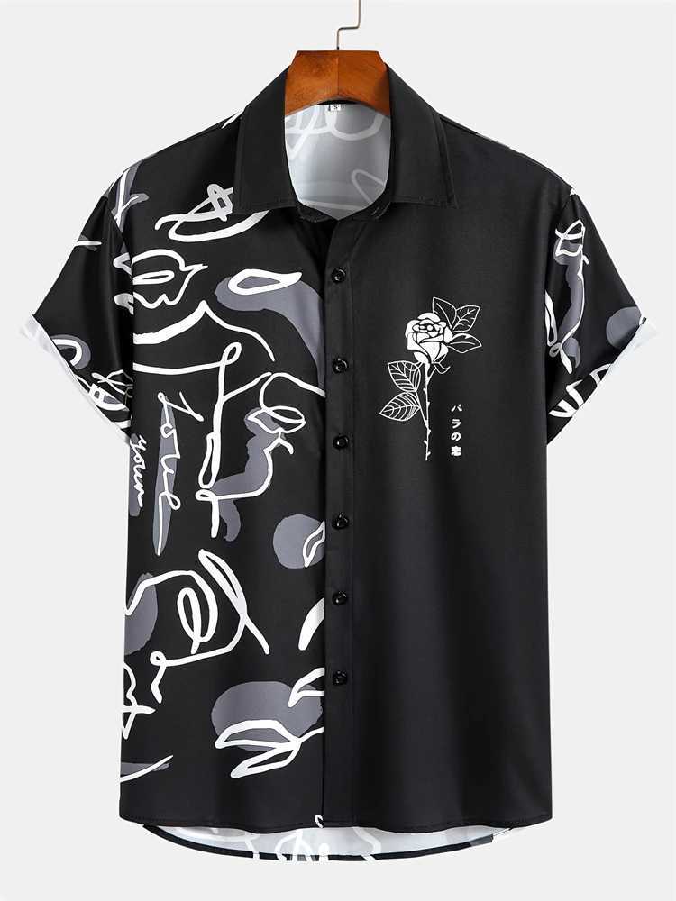 3D Cow Print Mens Short Sleeve Shirt Summer Everyday Mens Casual Shirt Outdoor Street Fashion Mens Short Sleeve Shirt M250320