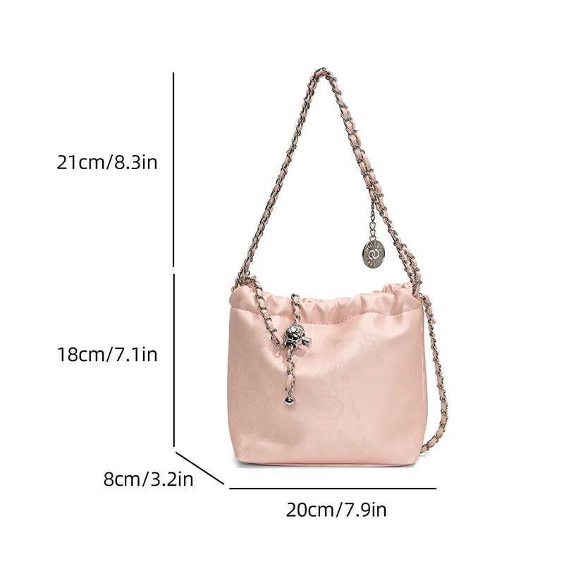 Solid color PU material shoulder bag can be a cross body exquisite shoulder strap fashionable casual fashion style shopping Y250319