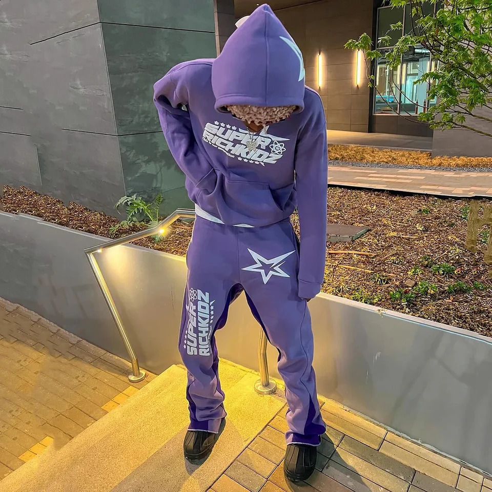 Two Piece Sets Men Women Hip Hop Sweatpants Casual Pants 3D Printing Pullovers Loose Hoodie Sweatshirt Streetwear 250319