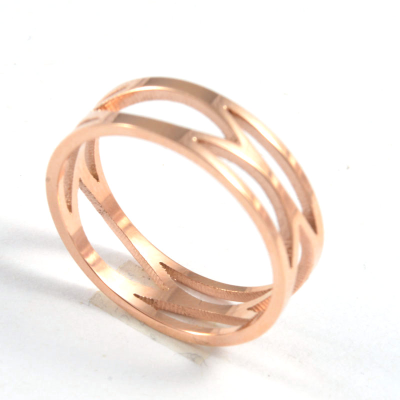 Fashion Men Women Sand Rings Stainless Steel Silver Gold Frosting Circle Band Rings Jewelry A Gift