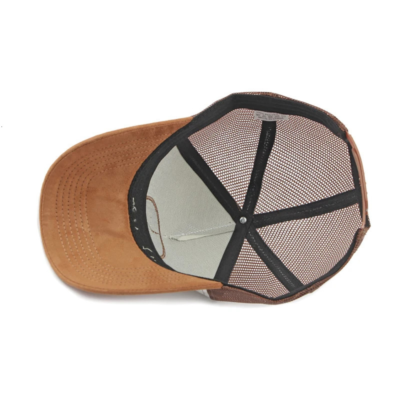 Neutral summer baseball cap with colorful blocking mesh ventilation and polyester neutral mesh sports duckbill cap 250319