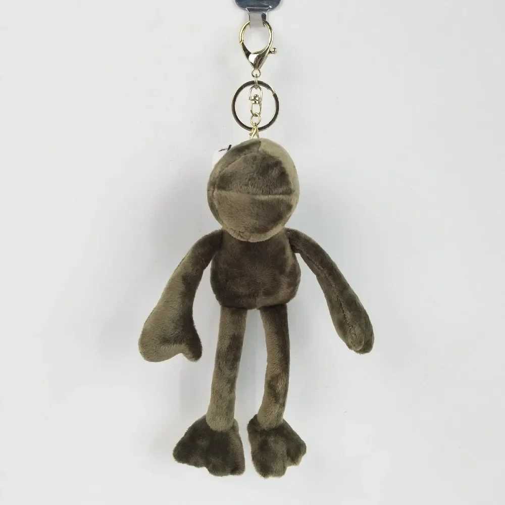 Keychain Frog Plush Keychains Pluff Funny Cartoon Rings Key Holder Gates Key Pendant Soft Stuffed Animal Kawaii KeychainXJ250319