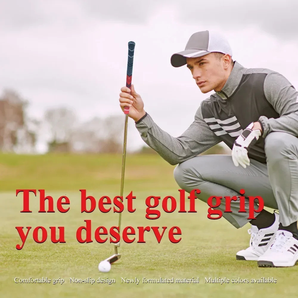 13PCS Golf Club Grips Set Standard/Midsize Mens Rubber Golf Grips 5/10Pcs Cotton Yarn Golf Grip Iron and Wood Grip Universal 250320