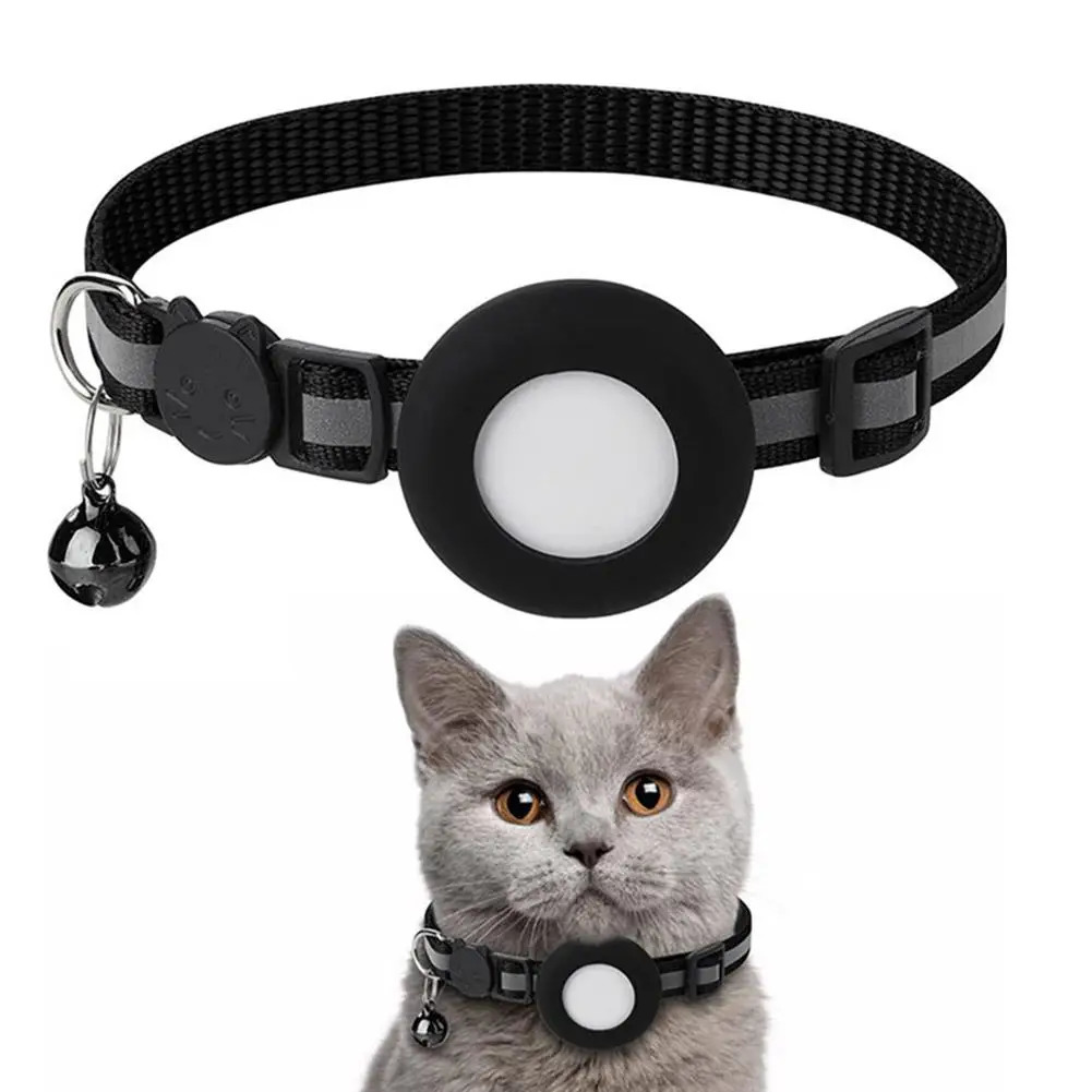 Airtag Case collar for cats protective cover with anti loss locator tracker dog accessories reflective pet 250320