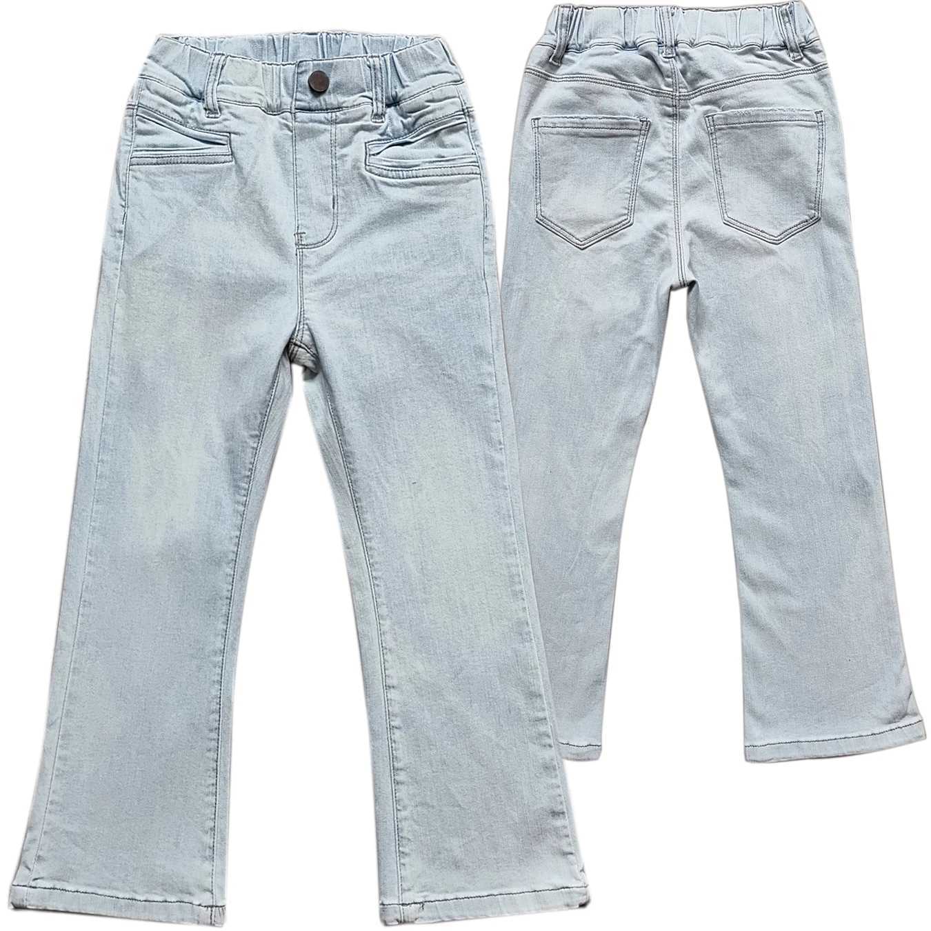 5170 5-14 years Boot Cut Kids Girls jeans Soft Denim Trousers Elastic Waist Kids Pants KIDS JEANST250326