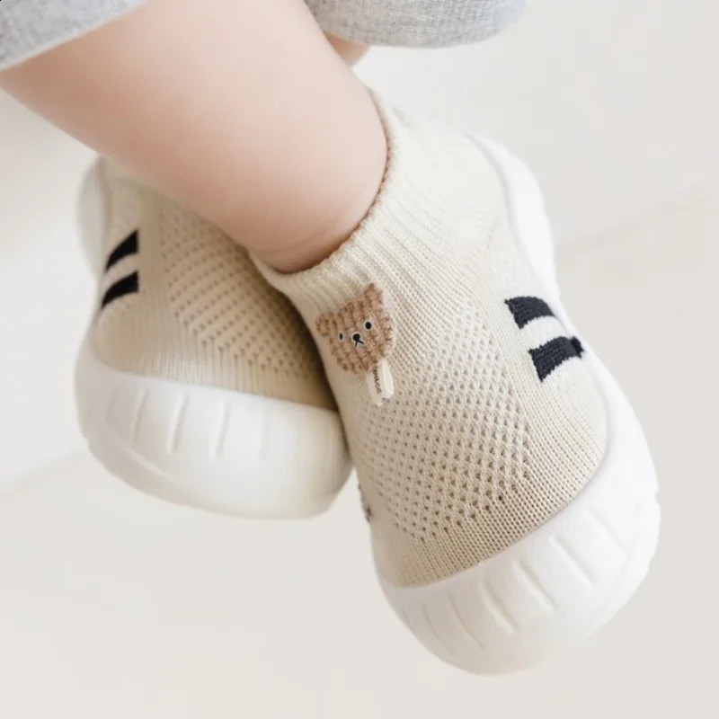 Shock-absorbing Elasticity Toddler Shoes Fashionable Spring and Autumn Fashionable Baby Socks Shoes Suitable for Babies 250319