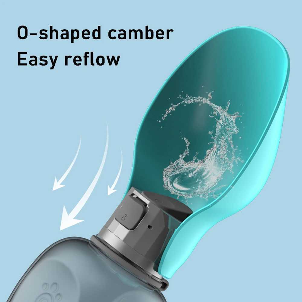 Foldable 800ml pet dog drinking bowl for hiking outdoor activities leak proof and dog drinking bowls Y250319