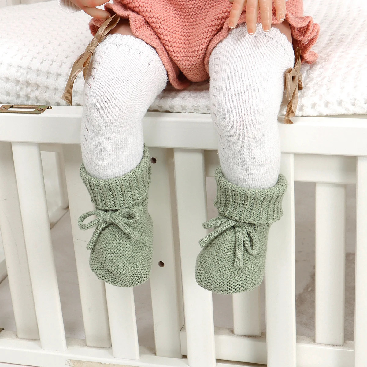 Baby First Walkers Breathable Anti-slip Knitted born Infant Boys Girls Solid Booties Prewalkers 0-18m Toddler Unisex Footwear 250319