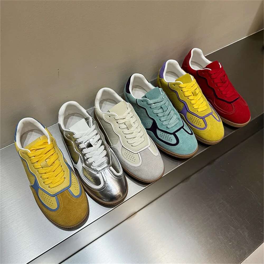 2025 With Box Designer shoes sneakers FEDONAS women's lace suede leather shoes