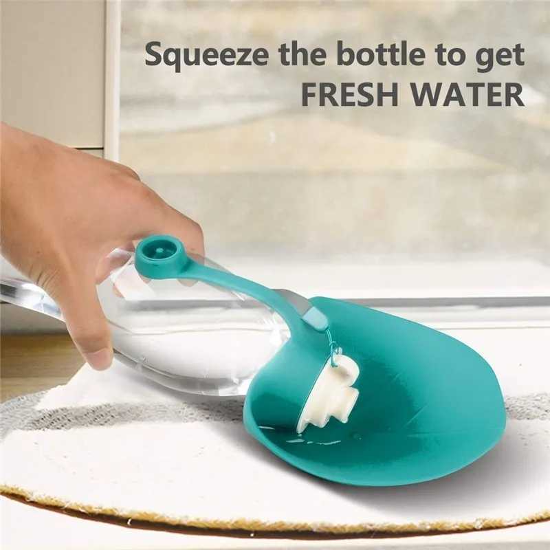 580ml portable pet dog water bottle silicone travel dog bowl for small dogs and cats outdoor pet water dispenser Y250319