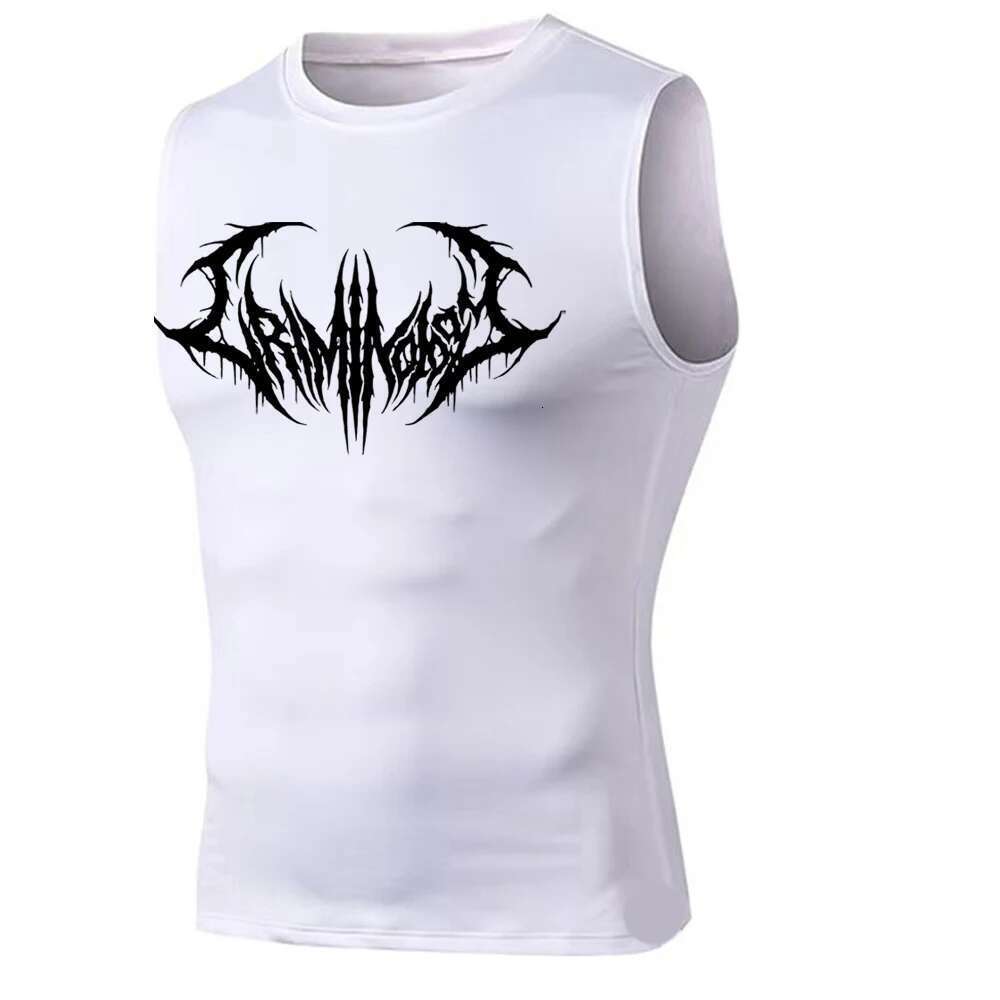 Men's compression vest, sports vest, training, running, athletics, sleeveless, bottom layer, quick drying, elastic