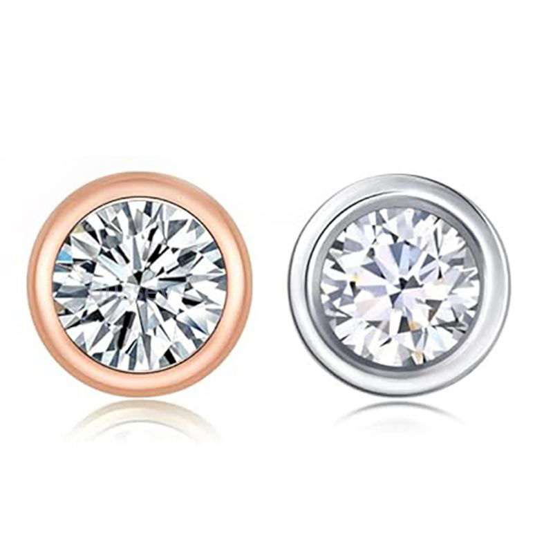 bubble lucky clover stud earrings designer for women sterg sier pass dia tester vvs moissanite earring plated PT950 gold jewelry valentines day gift