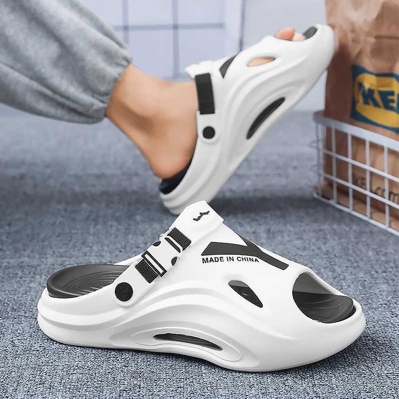 Mens Sandals Outdoor Thick Bottom Mens EVA Slippers Design Mens Soft Flip Casual Beach Mens Summer Sandals Y250320