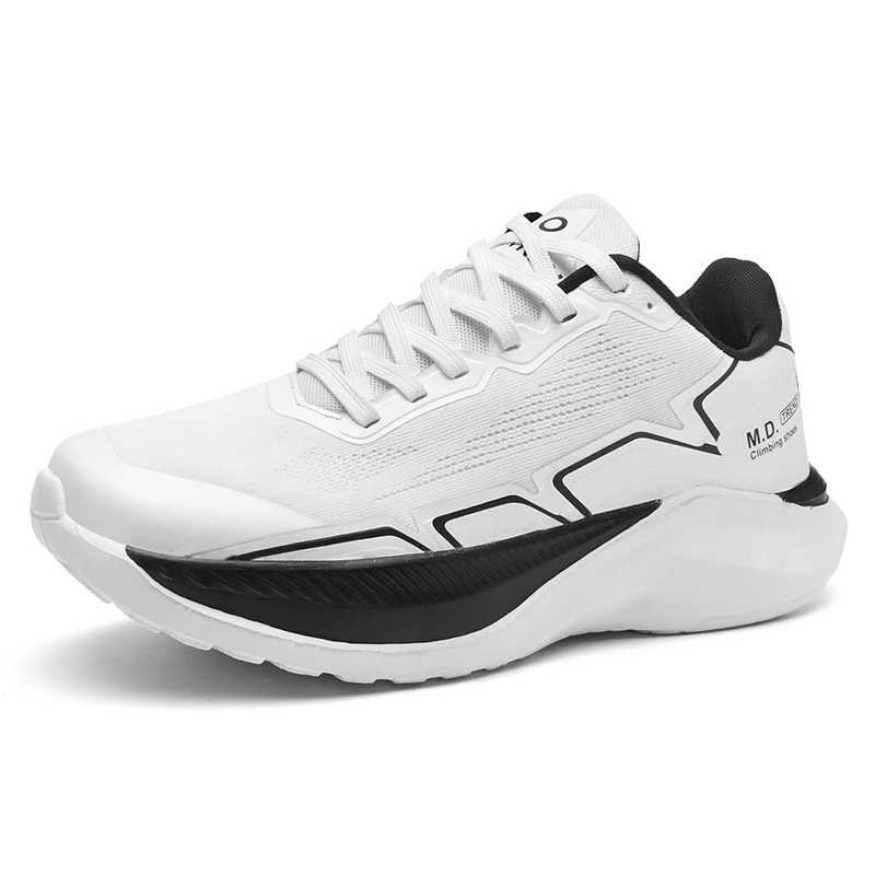 Running shoes 2024 new white sports shoes mens sports shoes fashionable mens shoes outdoor anti slip gym wear-resistant marathonW250320