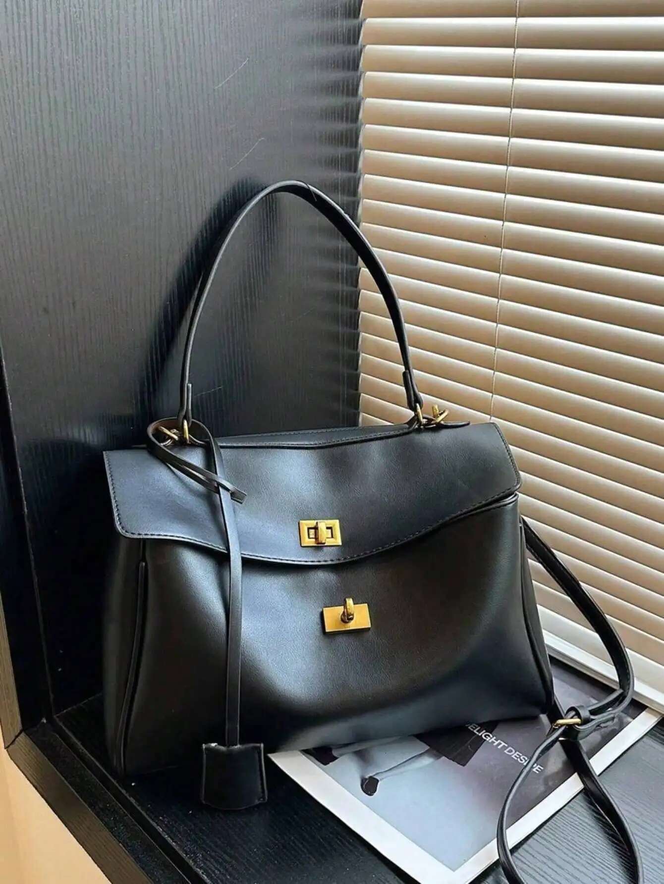 Fashionable Large Capacity Simple Vacation Style Casual & Urious One Shoulder Tote Bag, Multifunctional Shopping Bag