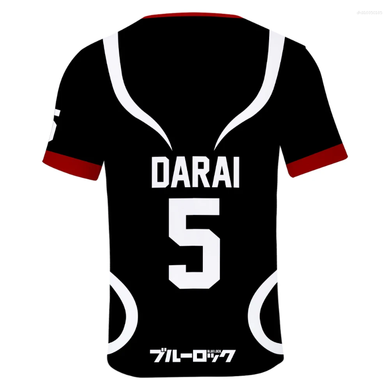 Men's T Shirts Blue Lock Anime Tshirt Short Sleeve Shirt Unisex Streetwear Fashion Trendy Tee Top Mens