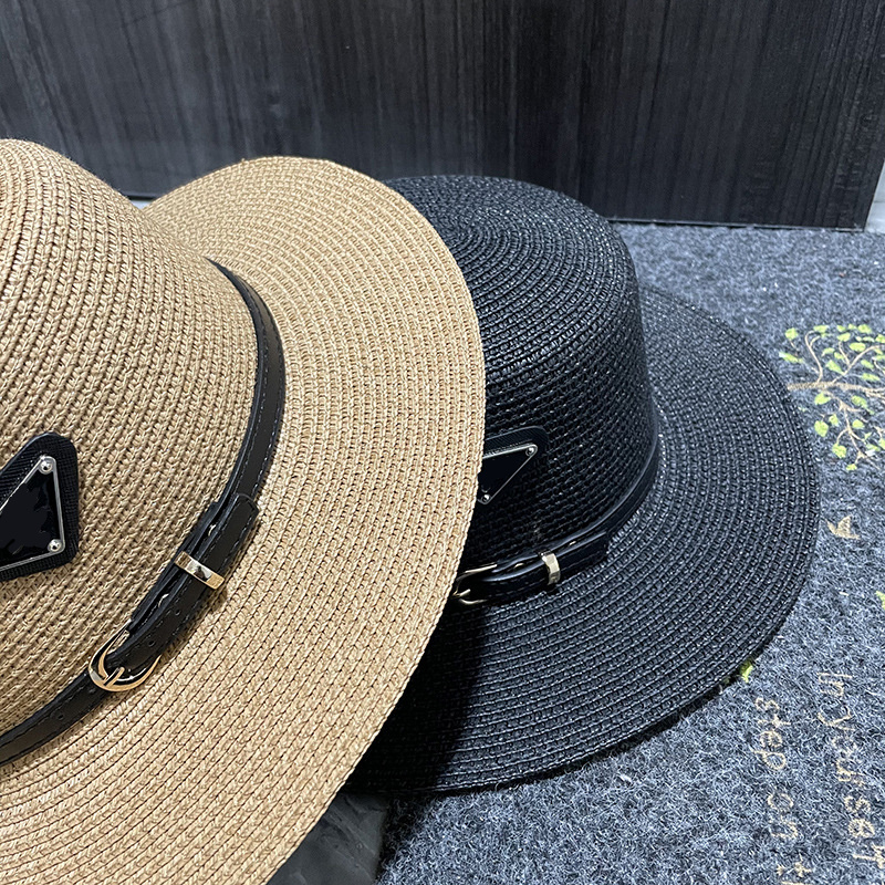 2025 beach designer bucket hat sun hat straw hat weave hats designers women designer hat