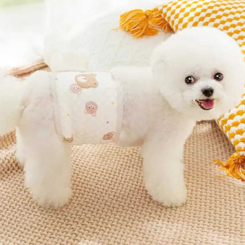 Reusable Dog Diapers Washable Pet Physiological Pants Adjustable Sanitary Panties Male Dogs Panties Shorts Courtesy Pants Y250320