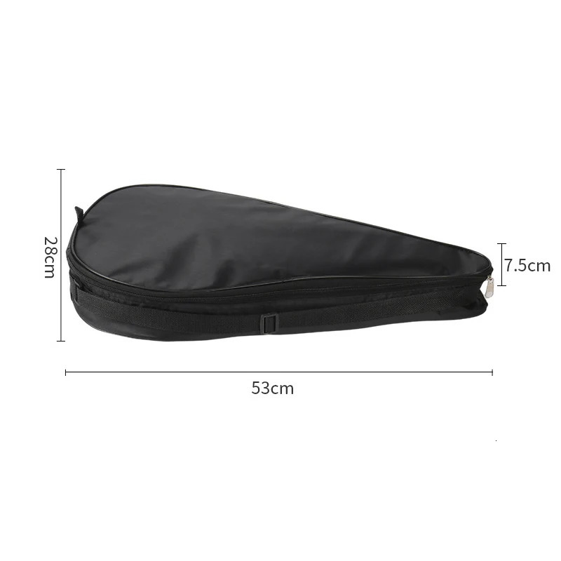 Oxford Black Padel Paddle Bag Cover For Various Tennis Racket Soft Face Carbon Fiber EVA Racquet Unisex Tennis Shoulder Bags 250320