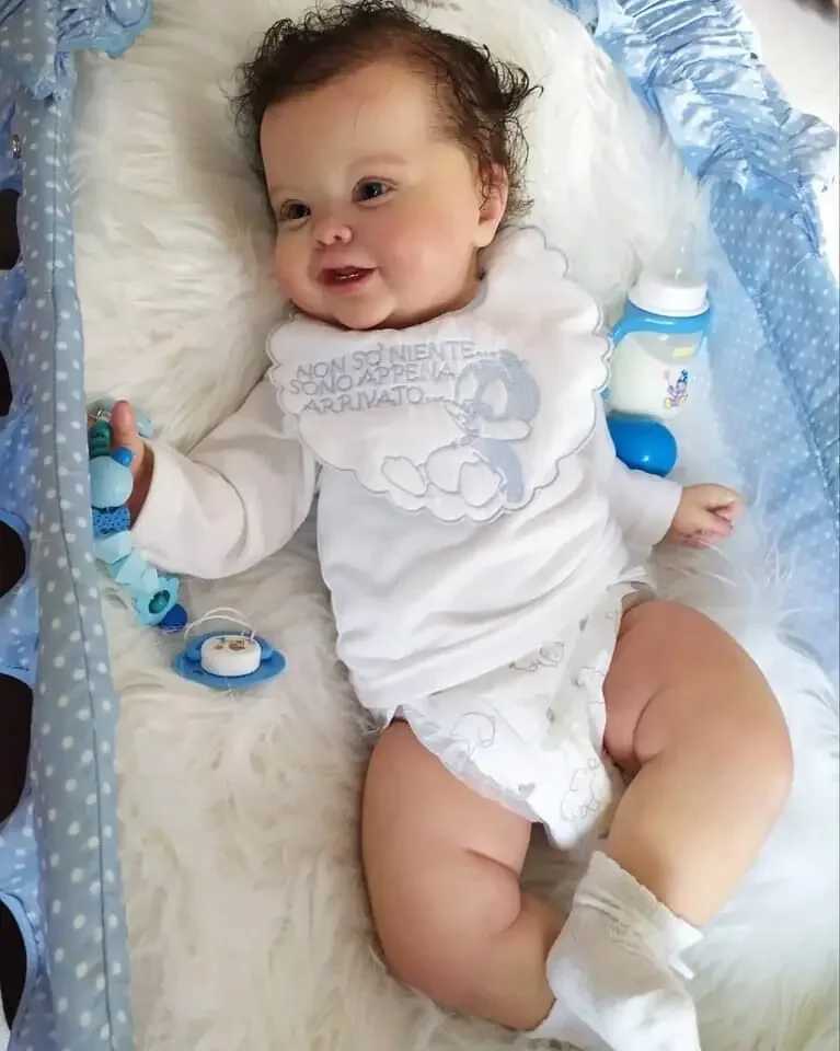 BZDOLL Realistic 60cm 24 inch soft silicone regenerated baby doll with 3D spray painted skin and Vascular Vein newborn baby dressing toy W250320