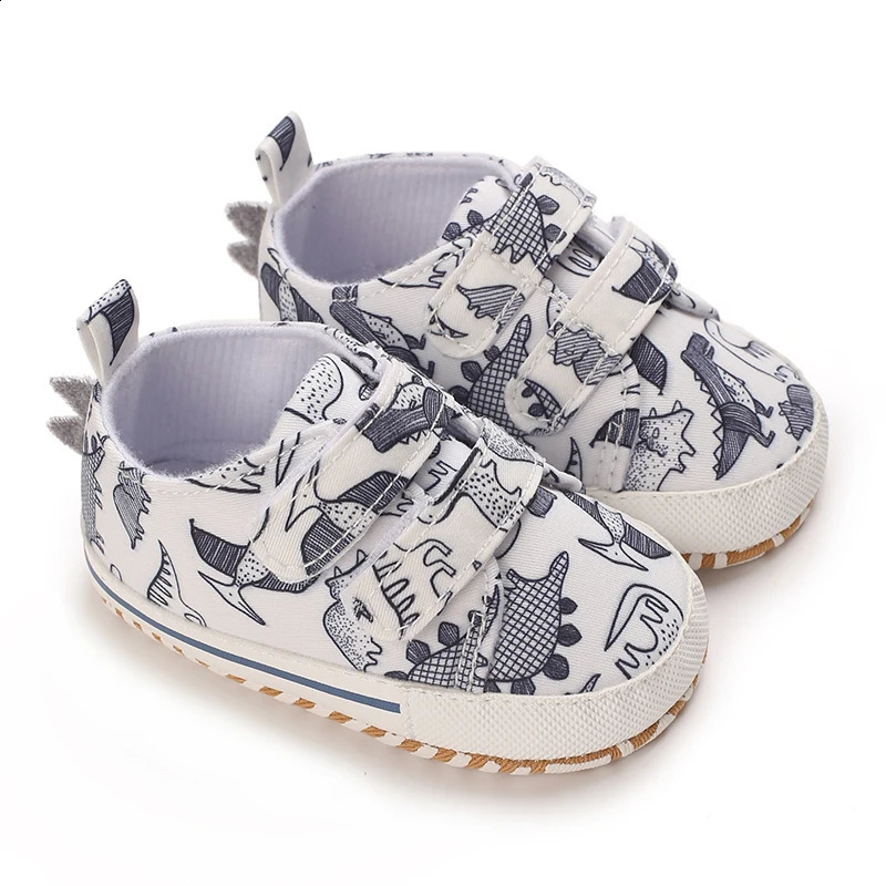 Baby Girls Boys Shoes Soft Sole Infant Sneakers Dinosaur Toddler Prewalker Camouflage born Cozy Slip-on First Walker Crib Sho 250319